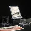 10/20Pcs Mini Display Stand Clear Acrylic Display Easels Adjustable Plate Holder Stand Picture Frames Rack Wedding Home Decor