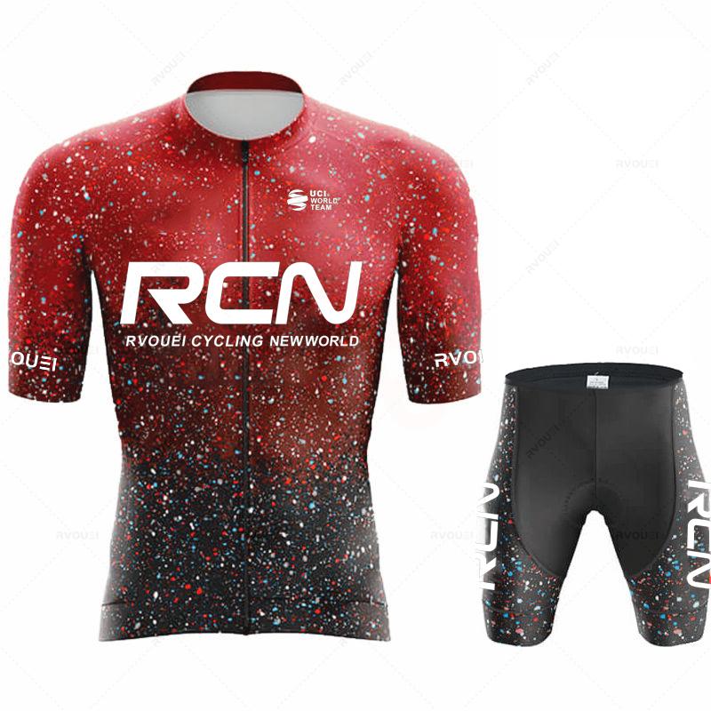 Ropa De Ciclismo 2025 RCN Neuankunft Sommer Herren Kurzarm Radtrikot Triathlon Team MTB Mountain Race Radbekleidung