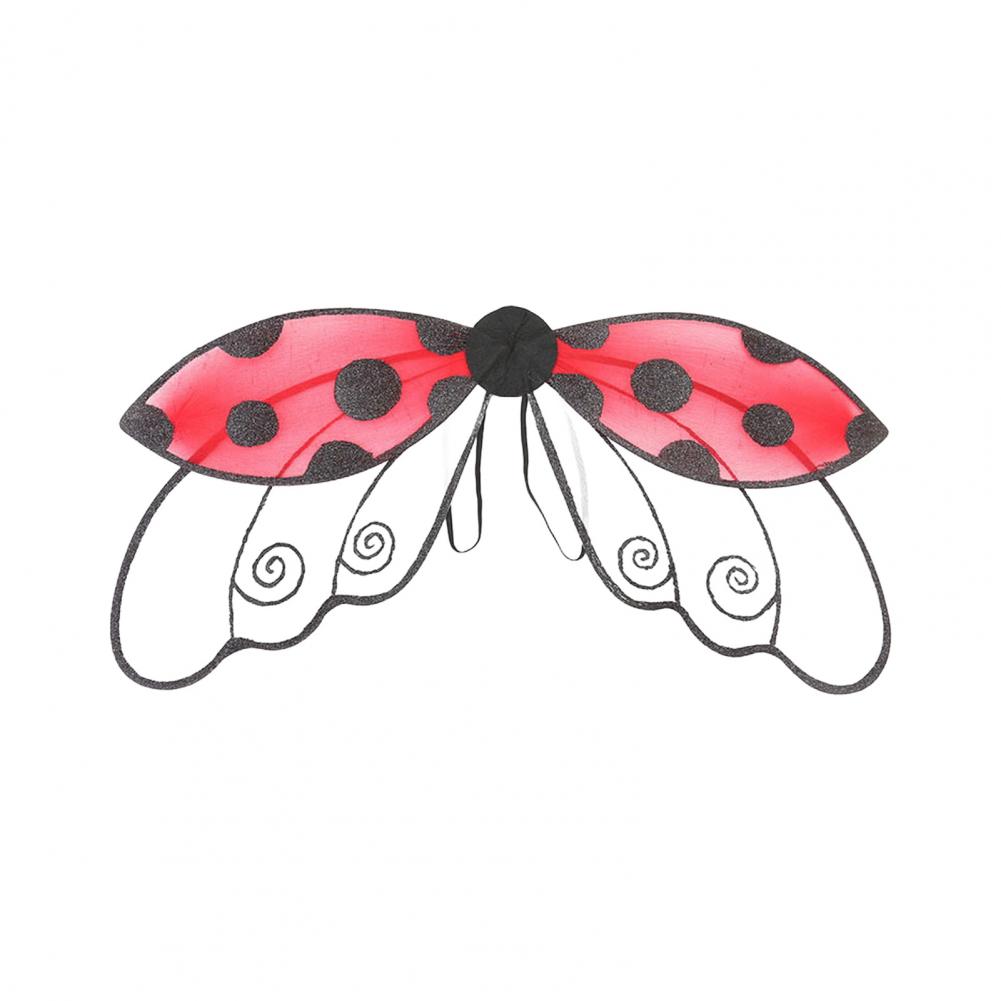 

Classic Design Fairy Wings Vivid Polyester Fiber Wings Ladybug Cosplay Wing Costume Accessories for Stage Performance Halloween