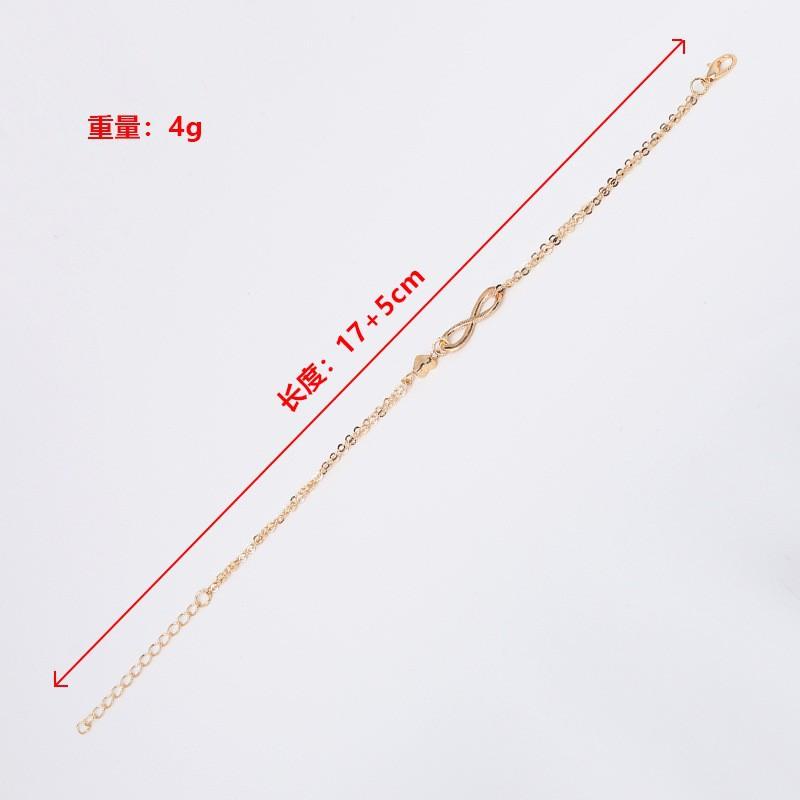 European and American simple jewelry lucky number 8 infinite love bracelet women's classic popular jewelry