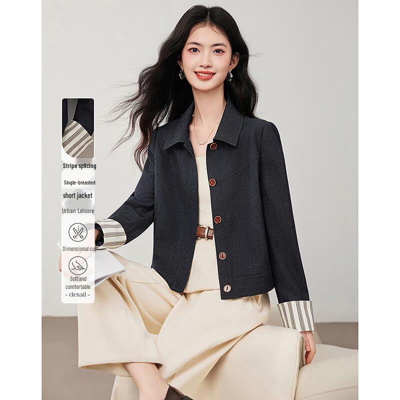 

Sishui Nianhua Women s Elegant Denim Short Jacket L