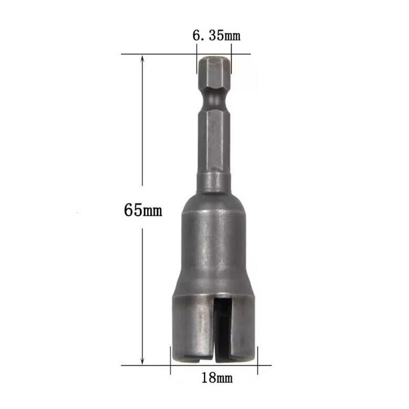 Natural Slotted Butterfly Hole Socket Wrench 65mm Hexagonal Handle Electric Screwdriver Wing Nut Socket Tool