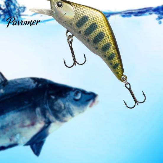 Artificial Bait 4.8cm/3.8g Fishing Lure Bionic 3D Eyes Sharp Hooks Fake Stream Trout Sinking Minnow for Freshwater Saltwater Swimbait