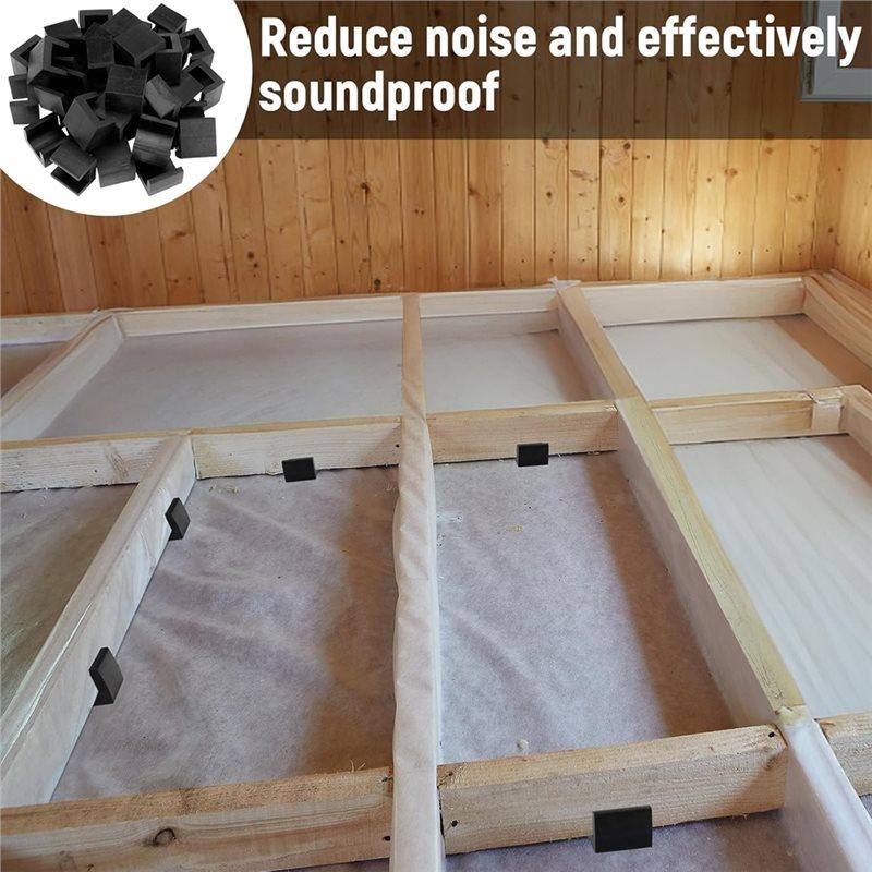 U Boat Floor Floaters(10Pcs), Rubber Joist Isolators Sound Isolation Clip Decoupler For Subfloor Sound Dampening