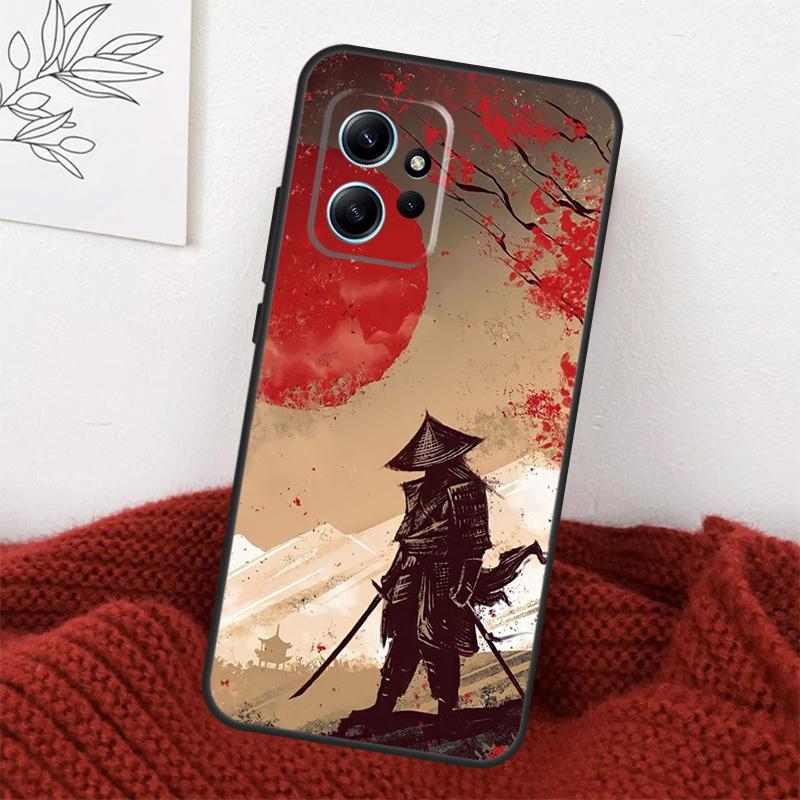 

Japan Ninja Samurai Red Sun Case For Xiaomi Redmi Note 14 10 11 12 13 15 Pro Plus Cover For Redmi 15 15C 13C 12C 10C 14C Redmi Note 12 Pro 4G