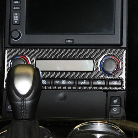 Carbon Fiber Interior AC Button Frame Cover Trim For Chevrolet Corvette C6 05-07
