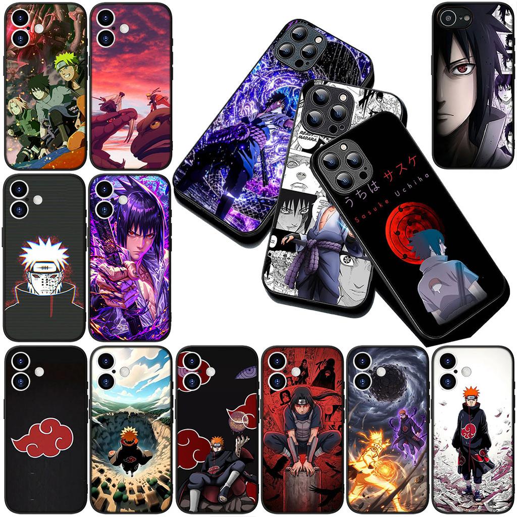 Casing for Apple iPhone 17 Pro XS Max Air 6 7 8 Plus 5 + SE 2022 SE2 16E Phone Cover Protective Case Pain Uchiha Sasuke Narutos