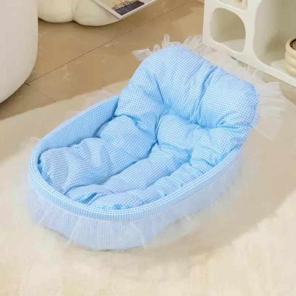 Cat Nest Macaroon Colour Small Dog Kennel Removable Washable Four Seasons Universal Soft Warm Dopamine Cats Nests Pet Winter
