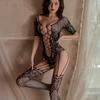 Yiyue Sexy Underwear Sexy One-piece Stockings Net Clothes Large Size Fishing Net Clothes Net Socks Uniform Women's Pajamas