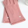 New Solid Color Half Finger Gloves Velvet Fleece Thin Style Fingerless Gloves Breathable Touchscreen Gloves Autumn Winter