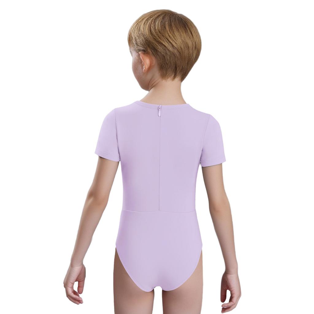 Unisex Ubranka Dziecięce Adaptacyjne Zapięcie na plecach Niewidoczny Zamek Błyskawiczny Zapobiegające Rozbieraniu Kombinezon Okrągły Dekolt Krótki Rękaw Body