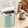 1,5L Kaffee Bohnen Vakuumversiegelter Behälter 304 Edelstahl Kaffee Aufbewahrungsdose mit Löffel für Küche Getreide Tee Nuss Organizer NEU