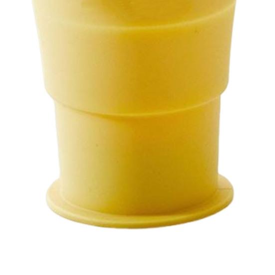 Ice Ball Maker Cup 2-in-1 Collapsible Silicone Ice Hockey Cup with Straw And Lid Foldable Easy Demolding Sphere Ice Cubes for Whiskey Cocktails