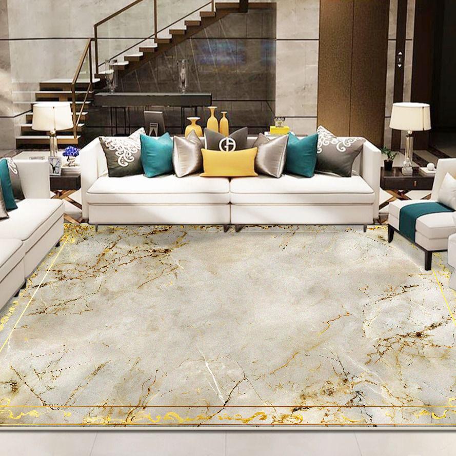 

Marble Style Rugs for Living Room Easy Clean Abstract Decoration Carpet Non-slip Sofa Area Floor Mat Bedroom Cloakroom Door Mats 60*90cm