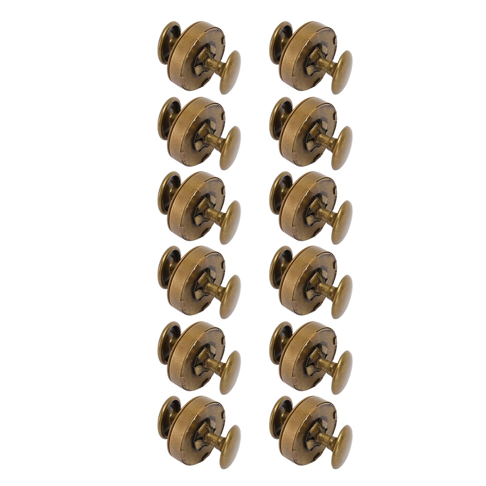 

50 Sets Magnetic Button Clasp Snaps 18x5mm High Hardness Alloy Magnetic Purse Closure for Decorating Punk Clothing Shoes