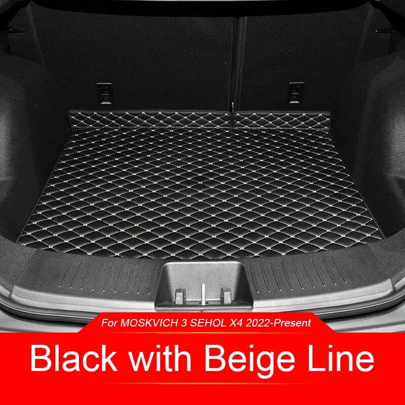 Dla MOSKVICH 3 3E SEHOL X4 2022-2025 niestandardowa stylizacja samochodu mata główna bagażnika wodoodporna odporna na zadrapania antypoślizgowa osłona ochronna akcesoria