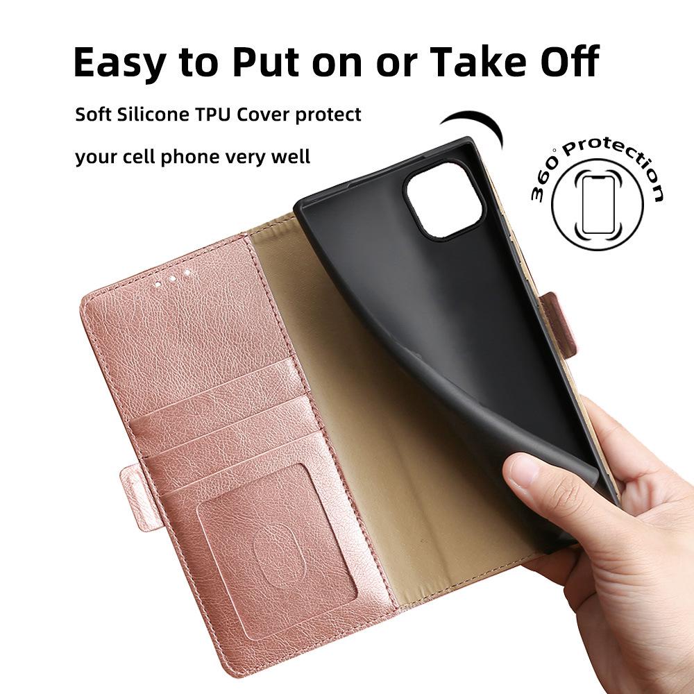 ZTE Blade A72 Magnetic Flip Phone Case - Drop-proof Stand Leather Cover for 4G/5G.