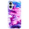 For iPhone 16 TPU Case Marble Pattern Print Protective Phone Cover