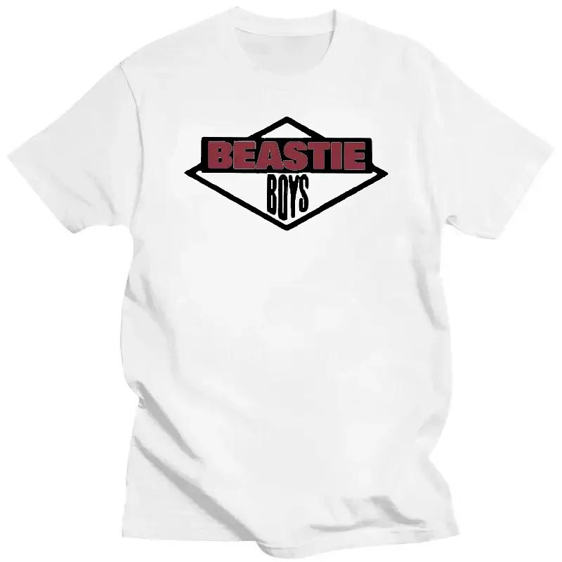 Camiseta Men Beastie Boys T-Shirt American Hip Hop Group harajuku Cotton Short Sleeve tee Streetwear Oversized top unisex Casual