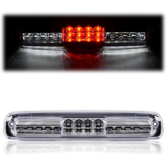 G-PLUS Red Lens LED 3Rd Brake Light Fit Leer, ARE, Century, Jason And Astro LED Recessed 3Rd Third Brake Light Lamp AT-LED-36R Chrome Housing