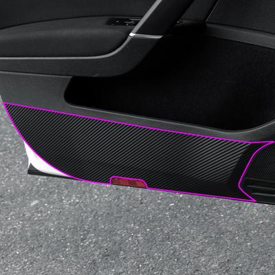 Carbon Fiber Pattern Inner Door Panel Cover PVC Sticker for Volkswagen VW Golf 7 MK7 7.5 MK7.5 2012 - 2019 Auto Stickers