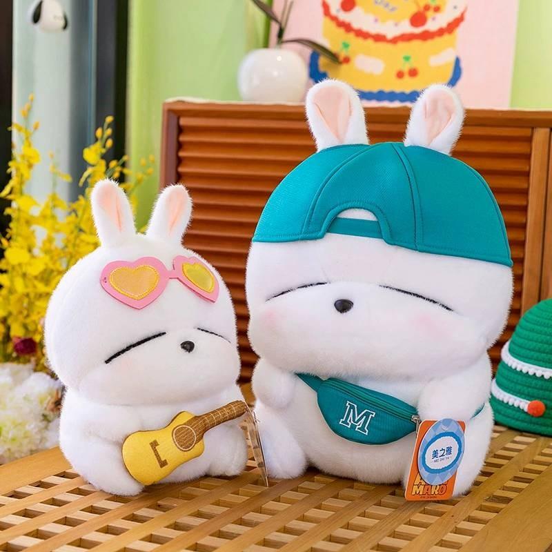 Rabbit Furry Rascal Plush Bear Girls Bedtime Pillow Birthday Gift For Toy Kids