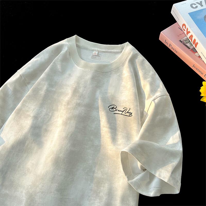 VUUG Men's American Retro Tie-Dye Cotton T-Shirt