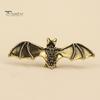 Small Decorative Gift for Friends Brass Bat Figurines, Vintage Copper Flying Statue, Collectible Mini Animal Desktop Decoration Office Ornament, Desk