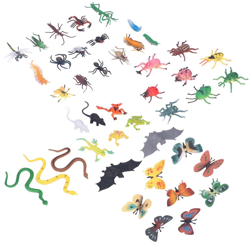 43 Buc Modele Insecte Simulare Realiste Vii Moi Inodore Insecte Jucării Educative pentru Peste 4 la 6 Ani