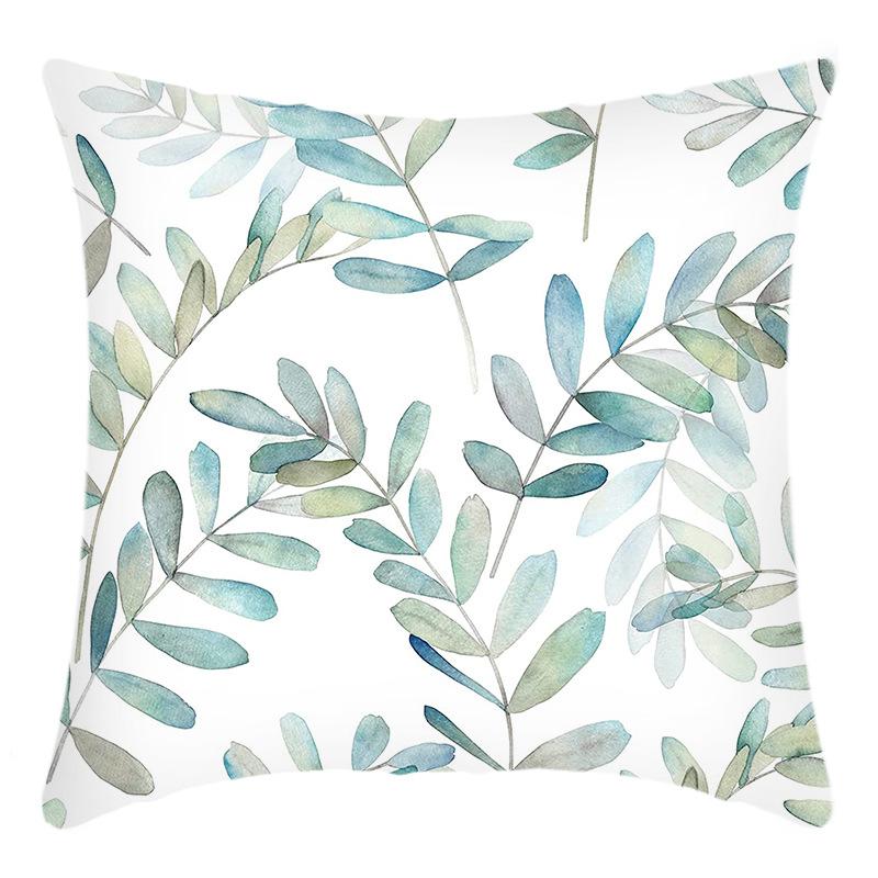 New Green Plant Coconut Succulent Printing Print Pillow Home Sofa Cushion Cover
