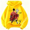Spring Autumn Casual Children's Hoodie Sports Sweatshirt for Boys and Girls Ronaldo Printed Fashion Kids Pullover Top