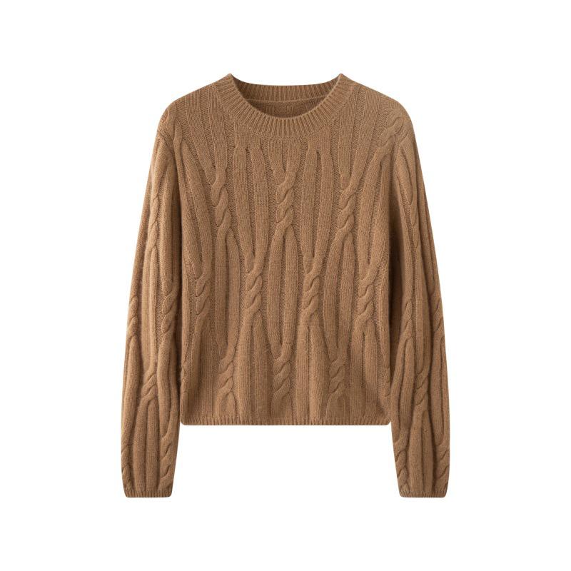 Women's Soft Cashmere Cable Knit Sweater - Autumn/Winter 2025 Collection