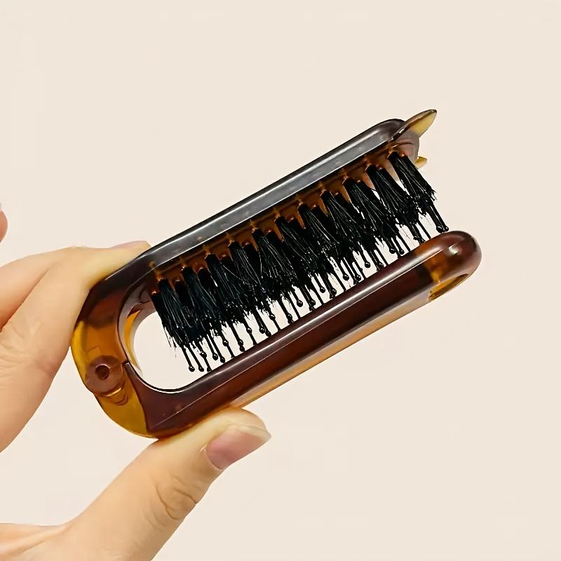 

Янтарная портативная складная расческа для волос со щетиной - Идеальна для всех типов волос, Прочная ручка, Идеальна для путешествий 1Piece