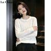La Chapelle Women's Korean-Style Casual Long-Sleeve T-Shirt