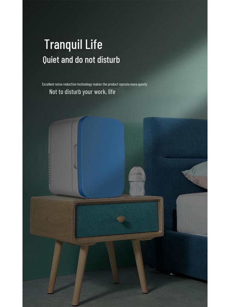 Portable 8L Mini Car and Home Refrigerator, Dual 12V, Cold/Warm, for Travel