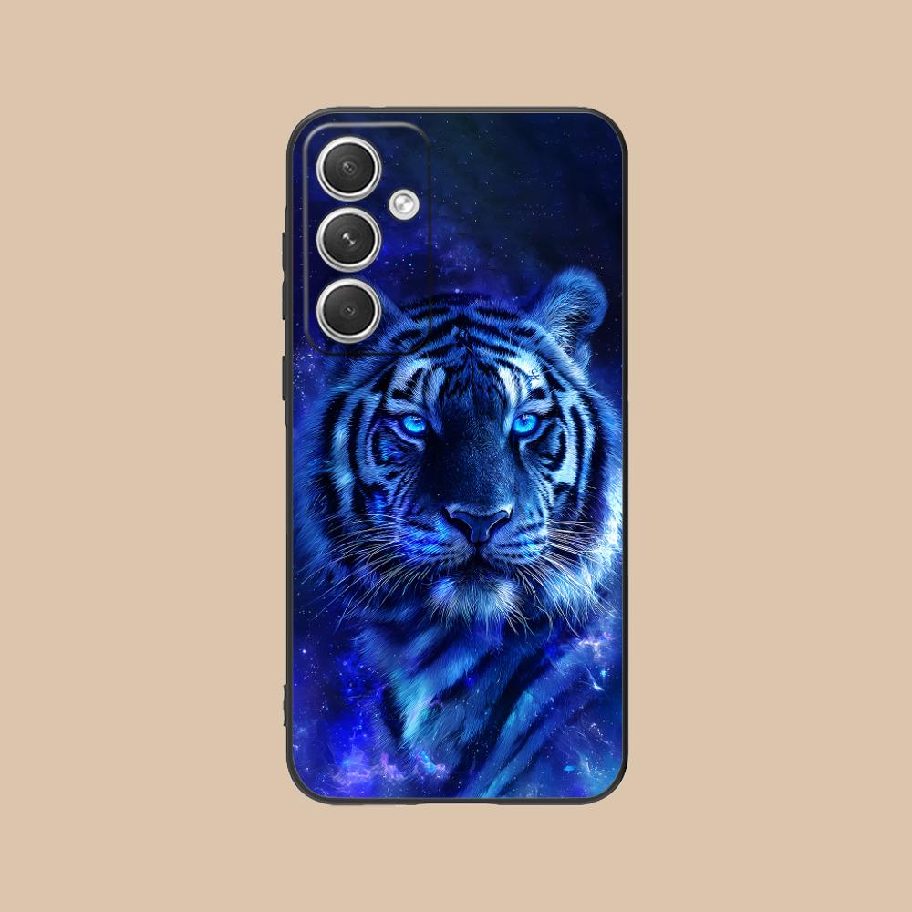 Tiger Neon Mobile Cell Phone Case for Samsung Galaxy S26 S25 S24 S23 S22 S21 S20 Note20 Plus FE Ultra Colorful Cover Cover