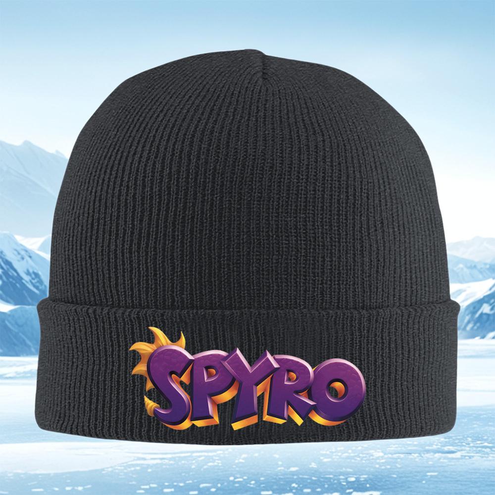 Purple Text,dragon Tail Design Men Women Unisex Knitted Hat Beanie Pullover Cap Winter Thermal Warm Christmas Outdoor Cycling Hi