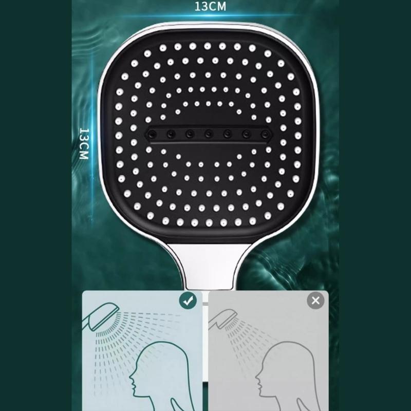 Multipurpose 13cm Gray Handheld Shower Set Bathroom Accessory for Home Bathrooms with Efficient Triples Filter Designs
