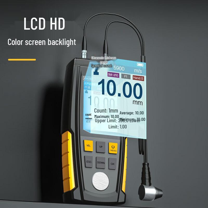 Deli High Precision Ultrasonic Thickness Gauge