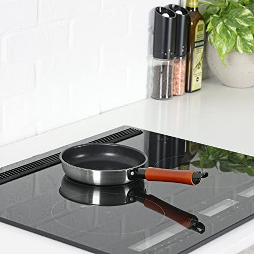 Pearl Metal Frying Pan, 16cm, Induction Compatible, Double-Layered Steel with Diamond Coating, Lightweight and Durable, Fast Cook, HB-6741