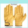 Sheep Leather Welding Gloves With Heat Resistance For Outdoor Labor And Safety
