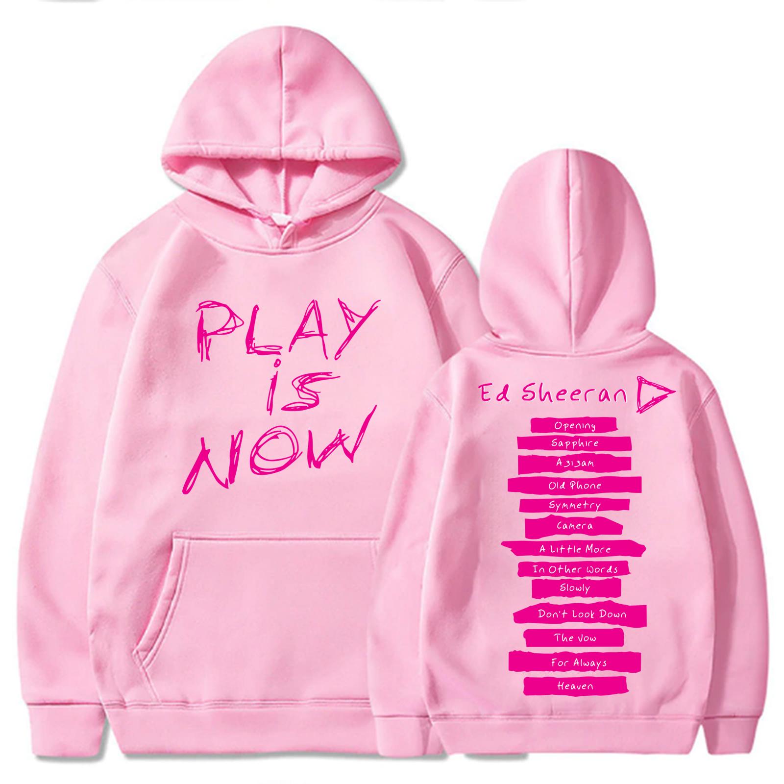 

Ed Sheeran Loop Tour 2026 Play Is Now Hoodie Harajuku Pullover Tops Man Woman Sweatshirt Fans Gift M