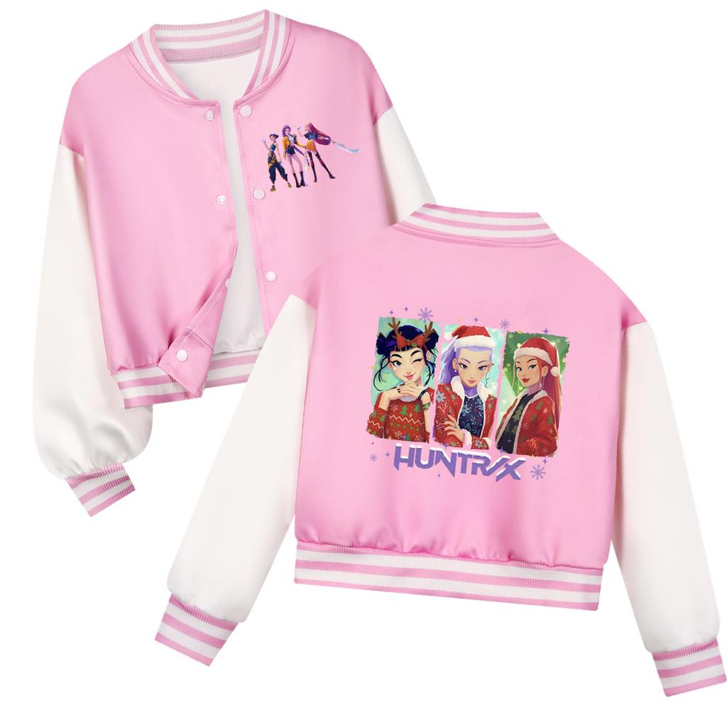 Kids Seven Sleeve Round Neck Christmas Printed Casual Top