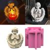 Crafts Moulds Hand-Making Candle Holder Molds Angel Boy Shaped Silicone Material