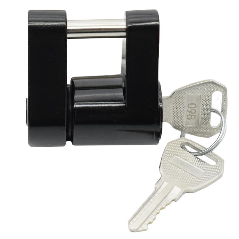 Trailer Hitch Coupler Lock Heavy-Duty Hook Lock Anti-theft Durable Trailer Coupler Padlock Repalcement Parts Security Protector