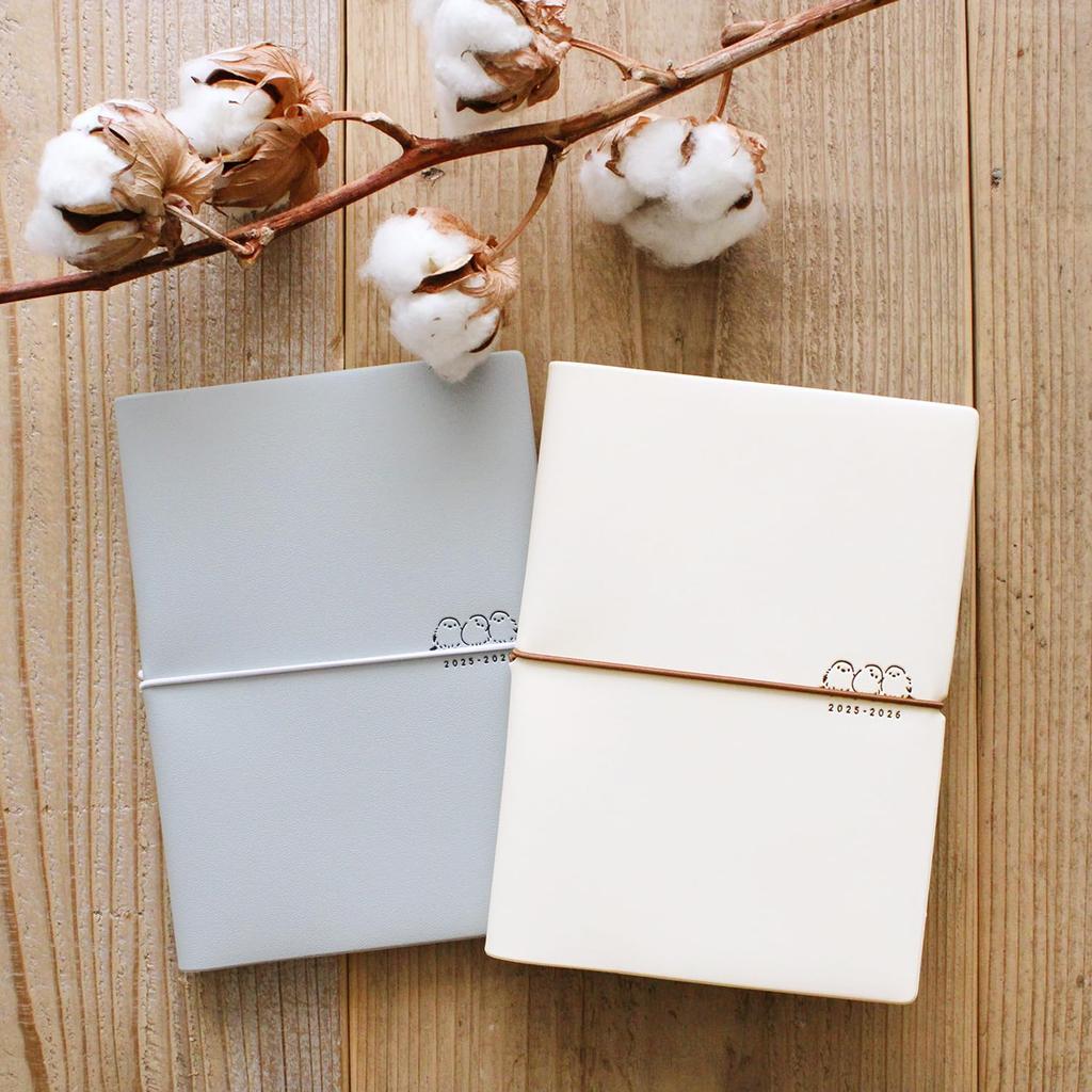 L-Commune Matca Planner, 2025, Starting In April, B6 Size, Weekly Block, Long-tailed Tit, Dango, Hare, DR-WK-658