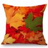 18" Autumn Maple Leaf Red Orange Fall Leaves Decorative Sofa Throw Pillow Cover Hot Sale Cotton Linen Office Chair Cushion Cover