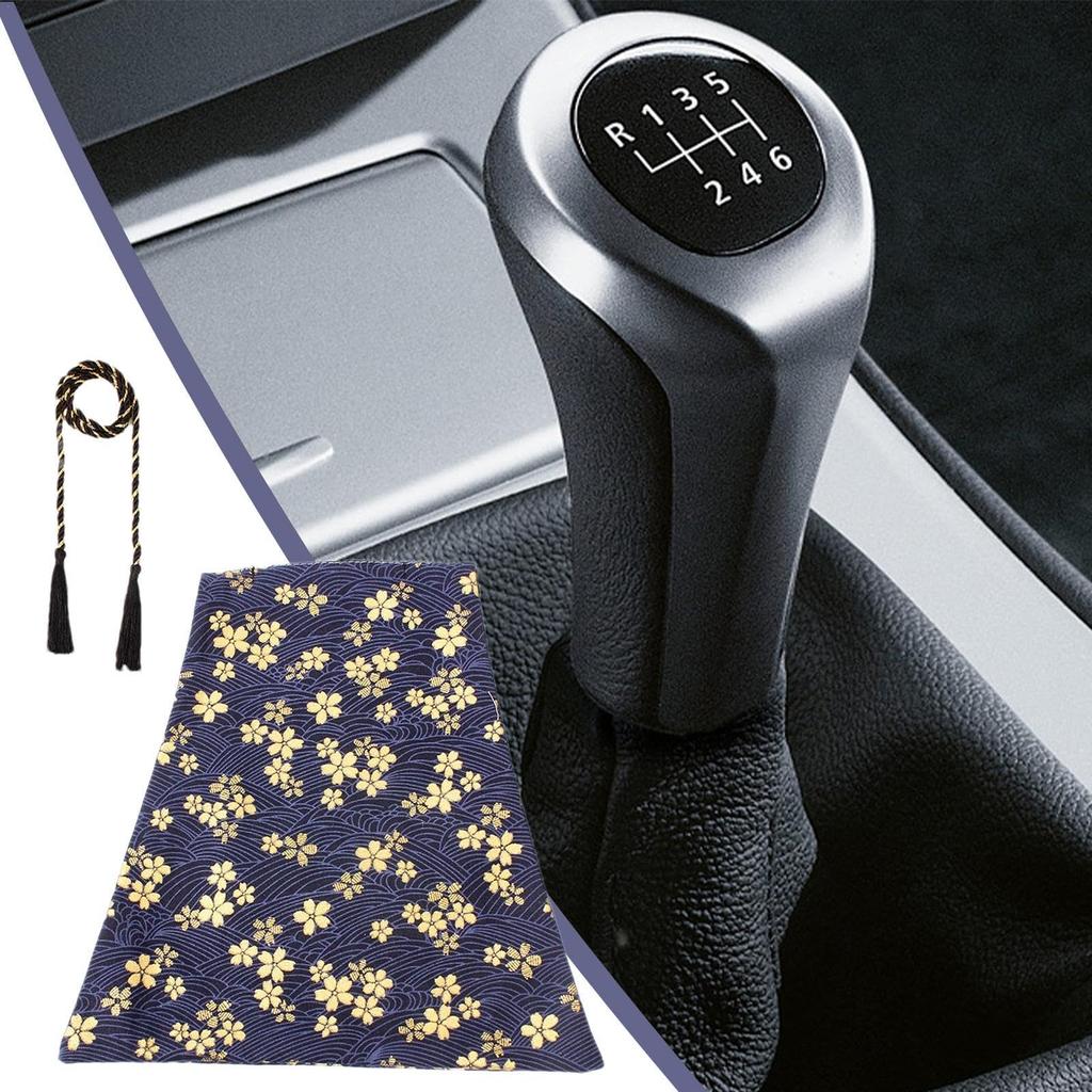 Shift Knob Cover Japanese,Gear Shifter Knob Boot Cover, Shift Knob Boot Dust Cover Sleeve,