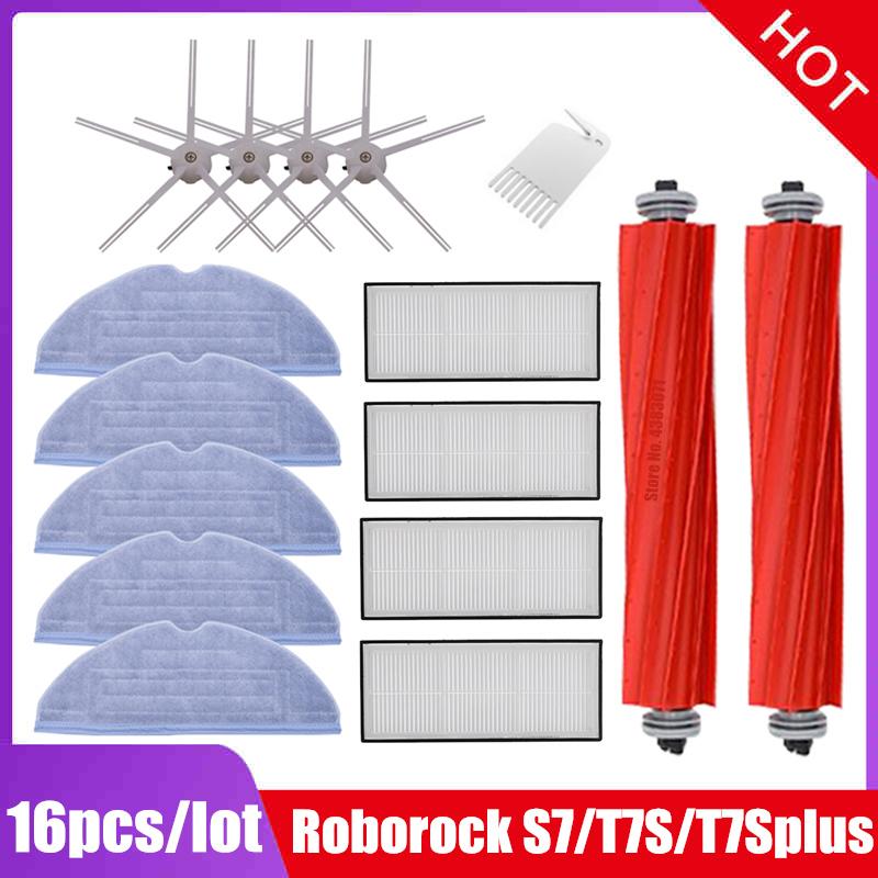 Hauptwalzenbürste Mopplappen Hepa-Filter Für Xiaomi Roborock S7 T7S T7S Plus Staubsauger Ersatzteile Roborock S7 Zubehör