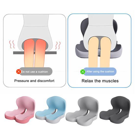 L-Shaped Integrated Seat Cushion Memory Foam Cushion with Lumbar Support Back And Seat Cushion for Tailbone Pain Relief Car Seat Office Chair